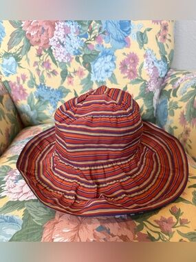Beach Bucket Hat - Stripes - Trendy - 90s Y2K